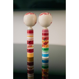 Kokeshi Lady Red