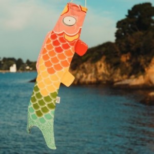 Koinobori Japonais - Manche à Air Carpe Colorée - Décoration Extérieure Pour Jardin, événements, Fêtes