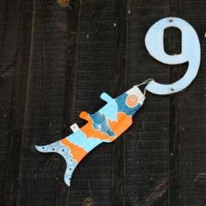 Blue Ume Koinobori (Mini)