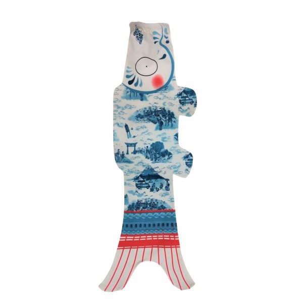 Windsock Madame Mo, Toile de Jouy Koinobori, Japanese inspiration, gift idea for children, for adults.