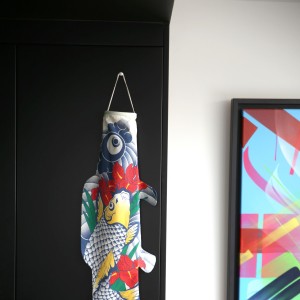 Windsock by Madame Mo, Tattoo Carp, Japanese-inspired gift, original chic and poetic idea of gift for kids and adults