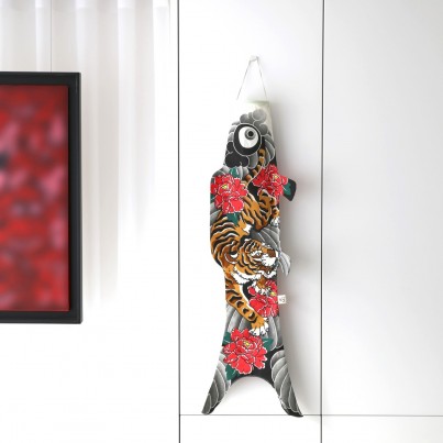 Windsock by Madame Mo, Tattoo Tiger, an original and chic gift idea, inspired by Japanese culture. 2