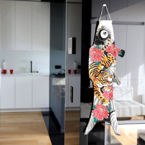 Koinobori by Madame Mo, Tattoo Tiger, an original and chic gift idea, inspired by Japanese culture.