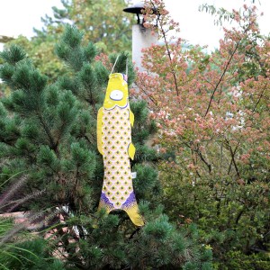 Windsock by Madame Mo, Anis, Small size, Japanese-inspired gift, outdoor decoration for balcony or terrace, kodomo no hi