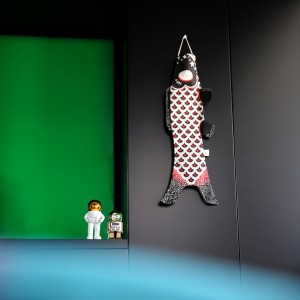 Windsock by Madame Mo, Strong Black, Small size (70cm), Japanese-inspired gift, outdoor decoration for balcony or terrace.