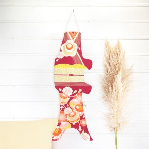 Madame Mo Kimono Lady Koinobori, Windsock, Small Size, Japanese Gift Idea